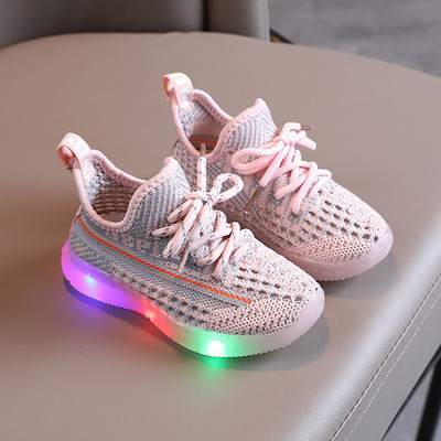 Dječje svjetleće tenisice od tekstila sa vezicama