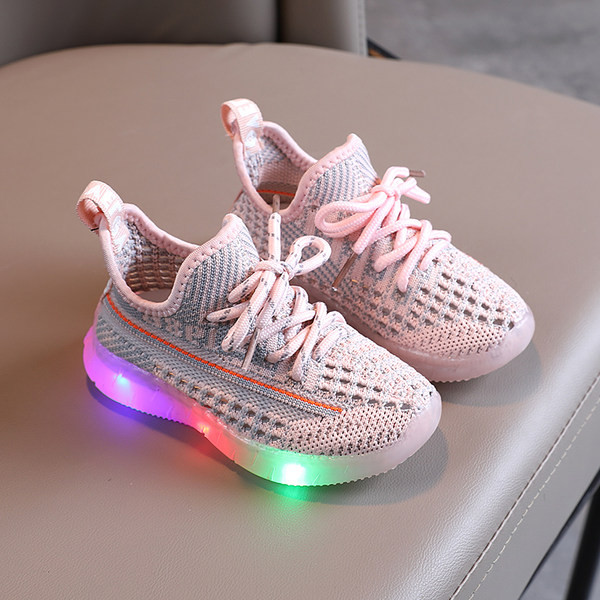 Dječje svjetleće tenisice od tekstila sa vezicama