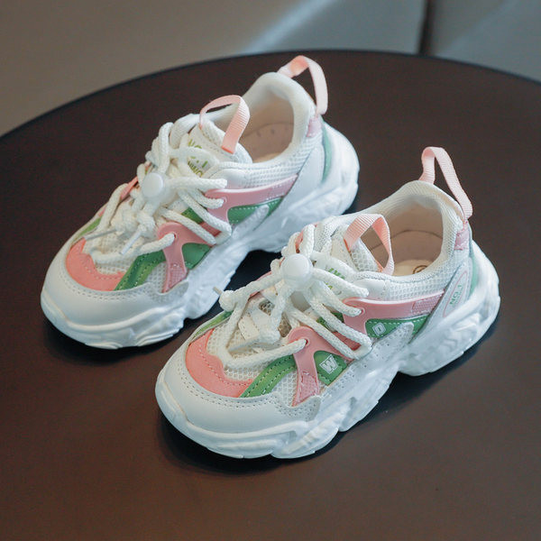 Moderne dječje tenisice od eko kože i prozračne mrežaste tkanine