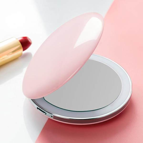 Преносимо сгъваемо малко огледало в три цвята