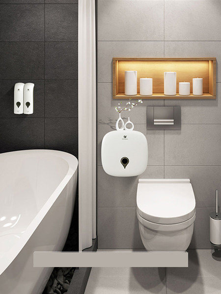 Trīs krāsu šķidro ziepju dozators