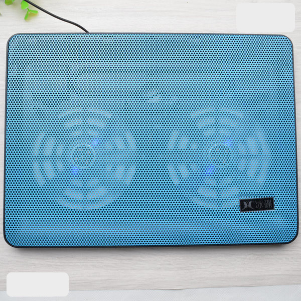 Plonas dvigubas ventiliatorius nešiojamam ir kompiuteriui vėsinti