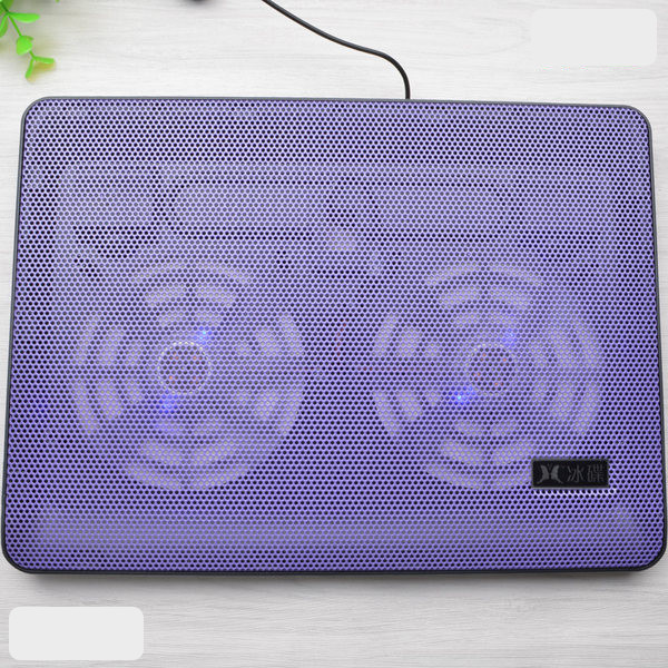 Plonas dvigubas ventiliatorius nešiojamam ir kompiuteriui vėsinti