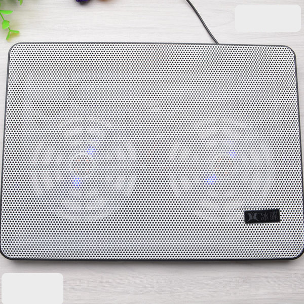 Plonas dvigubas ventiliatorius nešiojamam ir kompiuteriui vėsinti