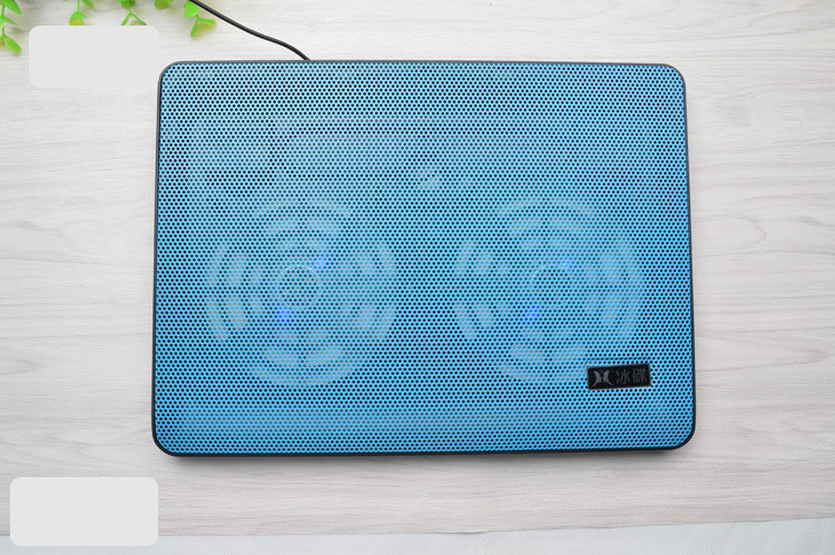 Plonas dvigubas ventiliatorius nešiojamam ir kompiuteriui vėsinti