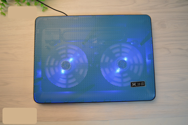 Plonas dvigubas ventiliatorius nešiojamam ir kompiuteriui vėsinti