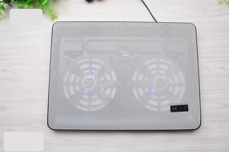 Plonas dvigubas ventiliatorius nešiojamam ir kompiuteriui vėsinti