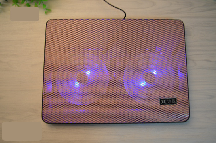 Plonas dvigubas ventiliatorius nešiojamam ir kompiuteriui vėsinti