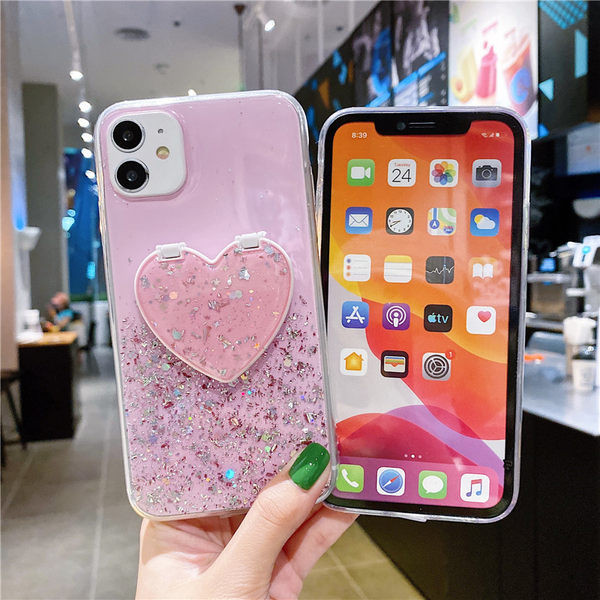 Sirds formas spoguļa futrālis iPhone 12 Pro Max, iPhone 12, iPhone 12 Pro, iPhone 12 mini