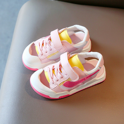 Jauns vasaras modelis, bērnu kedas no eko ādas ar vaļēju papēdi