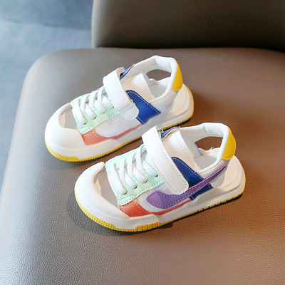 Jauns vasaras modelis, bērnu kedas no eko ādas ar vaļēju papēdi