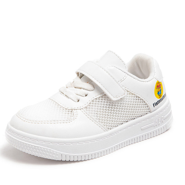 Ležerne tenisice s mrežicom i ravnim potplatom u bijeloj boji