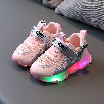 Svjetleće dječje tenisice s natpisima za djevojčice i dječake