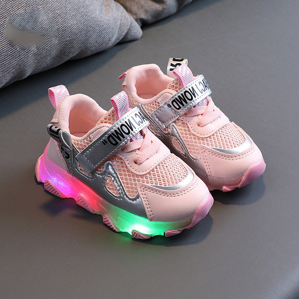 Svjetleće dječje tenisice s natpisima za djevojčice i dječake