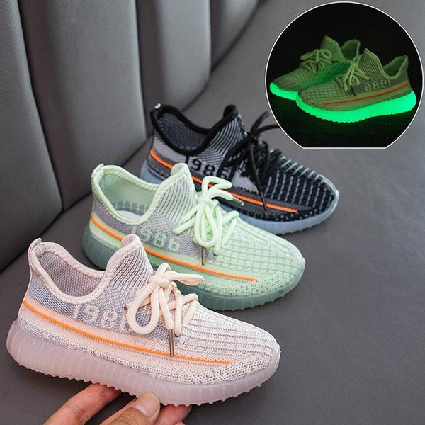 Dječje svjetleće tenisice s vezicama i natpisom