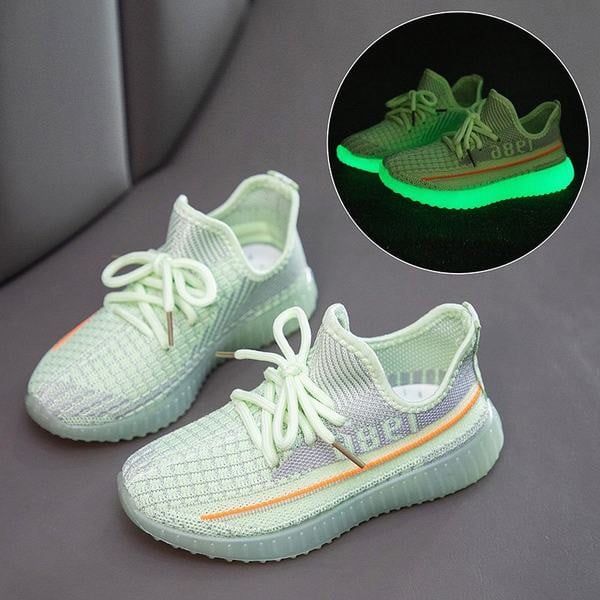 Svjetleće dječje tekstilne tenisice za djevojčice i dječake