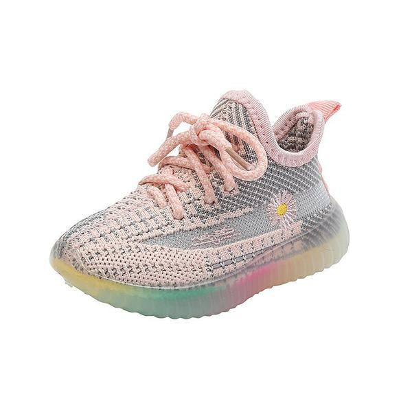 Dječje tenisice s potplatom u boji i cvjetnim vezom