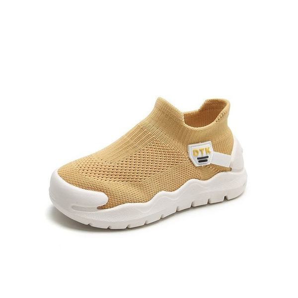 Naujo modelio vaikiškų medžiaginių sportbačių su 3D aplikacijomis, be kaklaraiščių