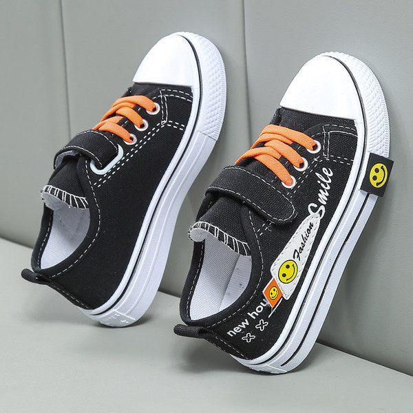 Bērnu auduma kedas ar velcro un aplikāciju meitenēm