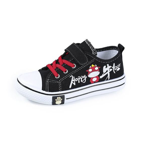 Bērnu auduma kedas ar velcro un aplikāciju meitenēm