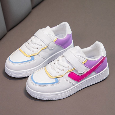 Šarene dječje tenisice od eko kože sa naljepnicama