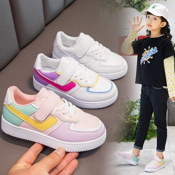 Šarene dječje tenisice od eko kože sa naljepnicama