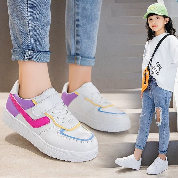 Šarene dječje tenisice od eko kože sa naljepnicama