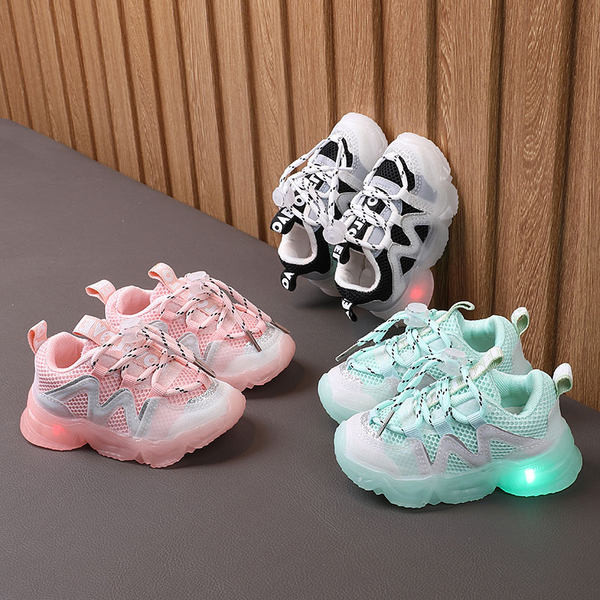 Svjetleće dječje tenisice s vezicama za djevojčice i dječake