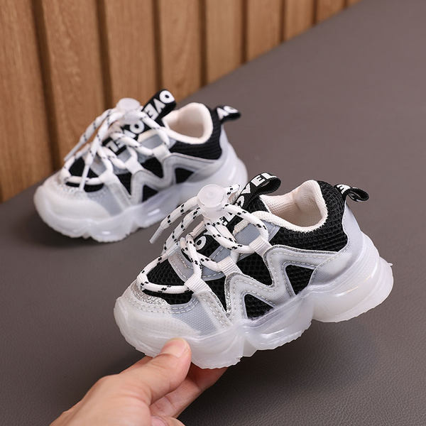 Svjetleće dječje tenisice s vezicama za djevojčice i dječake