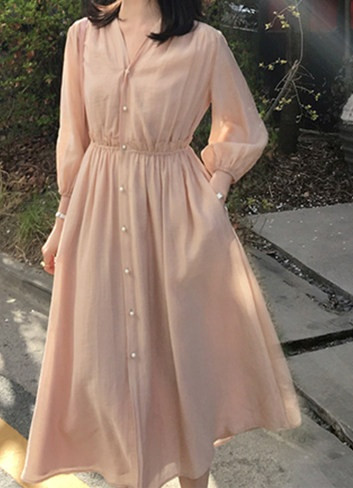 Ležerna haljina dugog kroja za trudnice