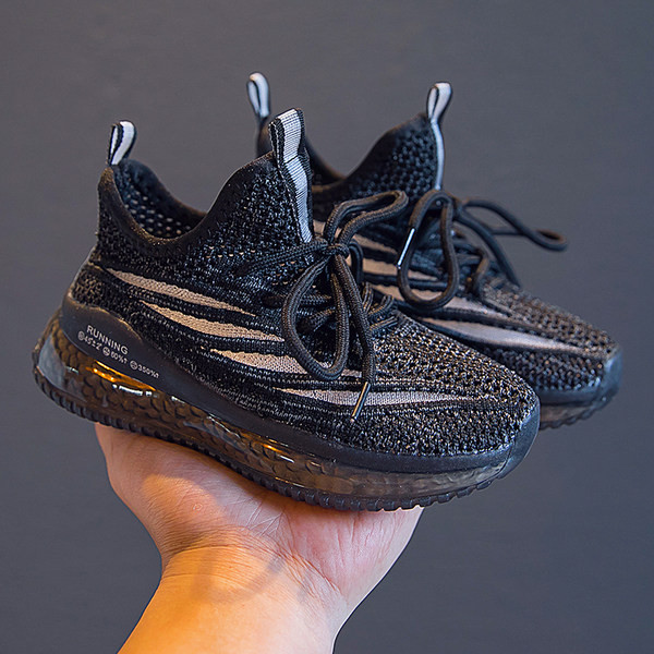 Dječje tekstilne tenisice s vezicama u ljubičastoj, crnoj i ružičastoj boji