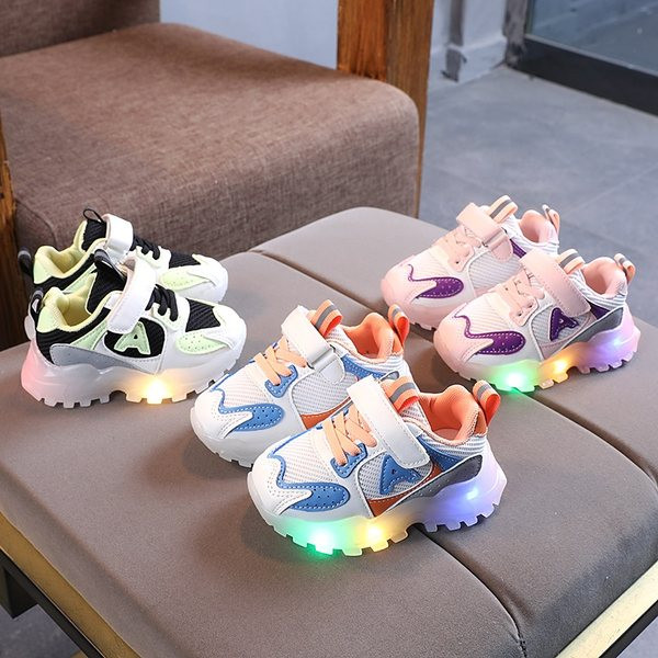 Svjetleće dječje tenisice na čičak