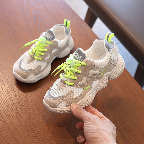 Ležerne dječje tenisice za djevojčice s grubim potplatom i vezicama u više boja