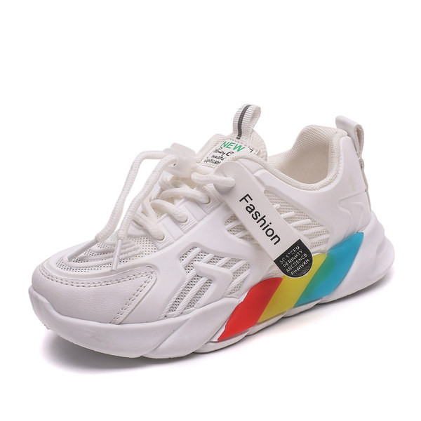 Dječje moderne tenisice s đonom u boji i vezicama