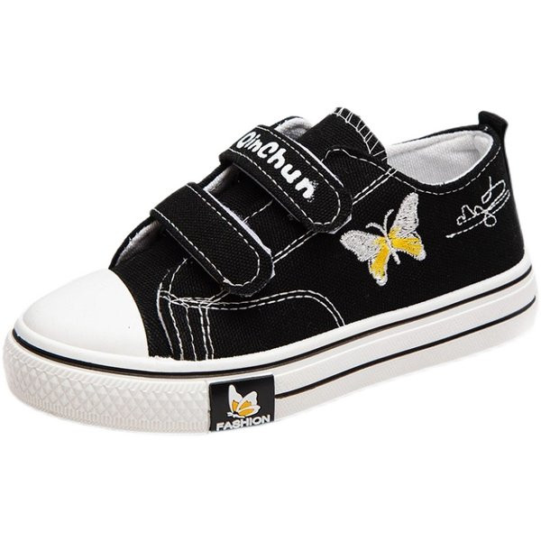 Dječje tekstilne tenisice s vezom i naljepnicama