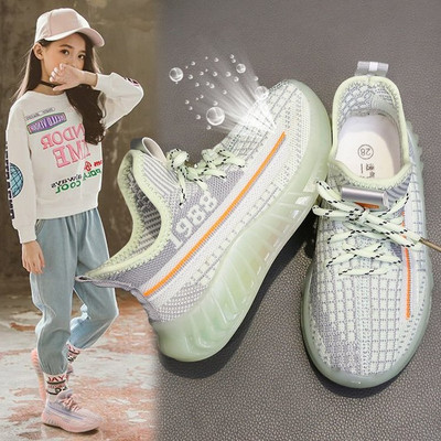 Prozračne tenisice za djevojčice s vezicama i natpisom