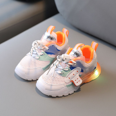 Dnevne dječje prozračne tenisice sa svjetlećim potplatom za djevojčice