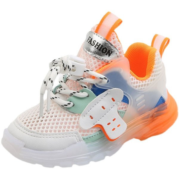 Dnevne dječje prozračne tenisice sa svjetlećim potplatom za djevojčice