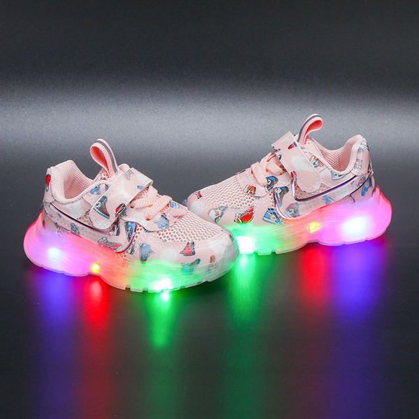 Novi model šarenih dječjih tenisica sa svjetlećim đonom za djevojčice