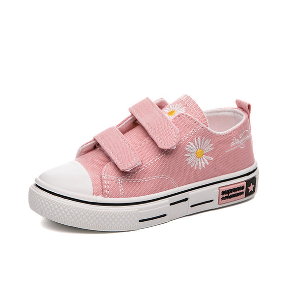 Proljetne tekstilne tenisice za djevojčicu sa izvezenom tratinčicom