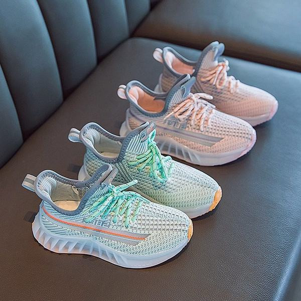 Tekstilne dječje cipele s vezicama u roza i zelenoj boji