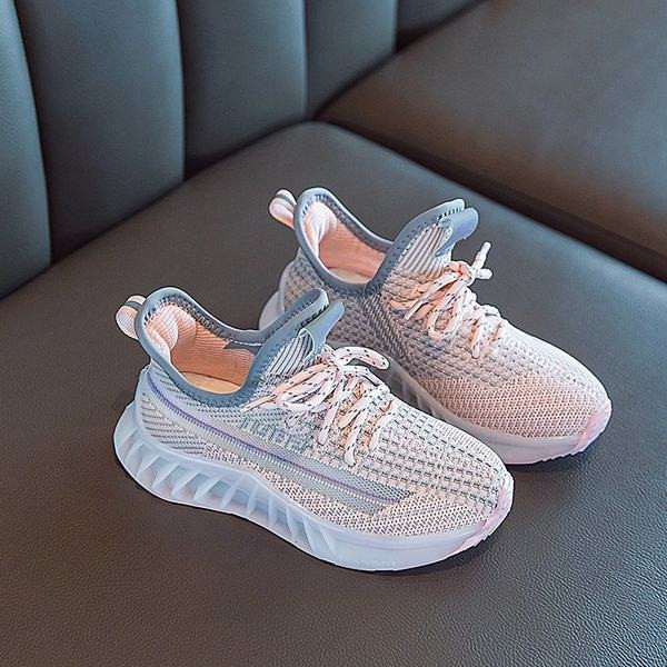 Tekstilne dječje cipele s vezicama u roza i zelenoj boji