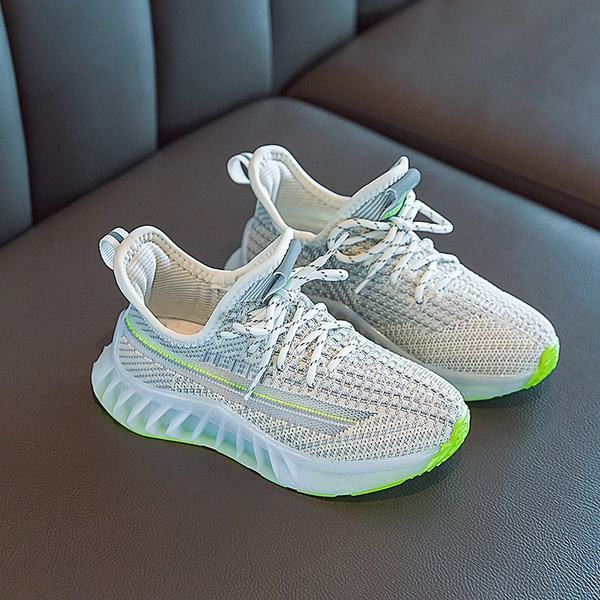 Tekstilne dječje cipele s vezicama u roza i zelenoj boji