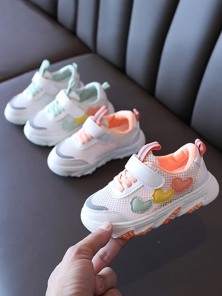 Ljetne dječje tenisice za djevojčice sa 3D aplikacijom - mrežicom