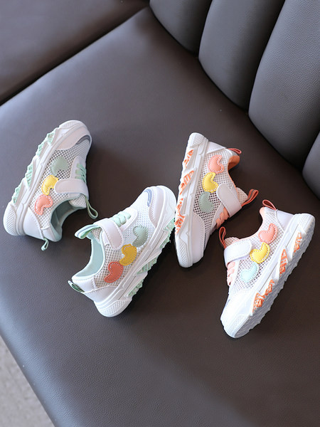 Ljetne dječje tenisice za djevojčice sa 3D aplikacijom - mrežicom