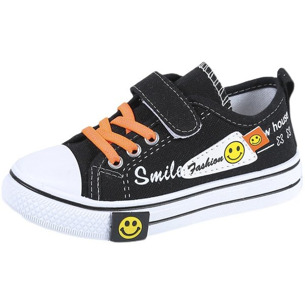 Audekla bērnu kedas ar aplikāciju un uzlīmi