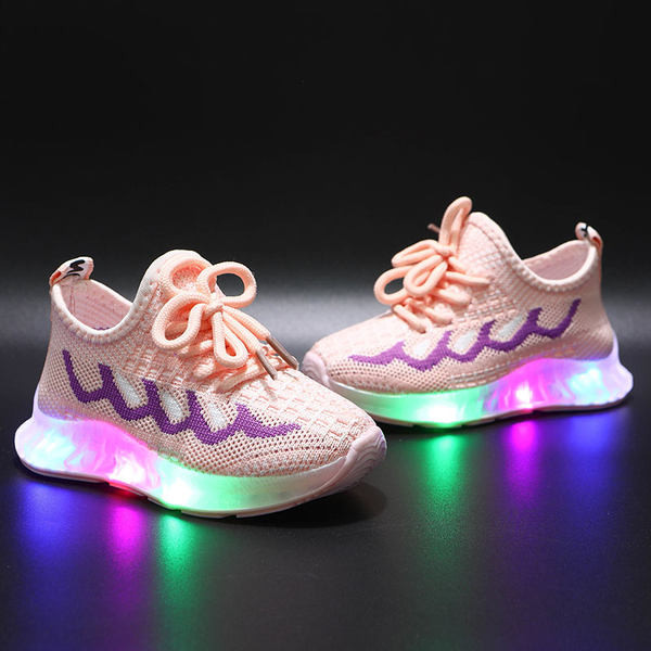 Moderne prozračne tenisice sa svjetlećim potplatom za djevojčice