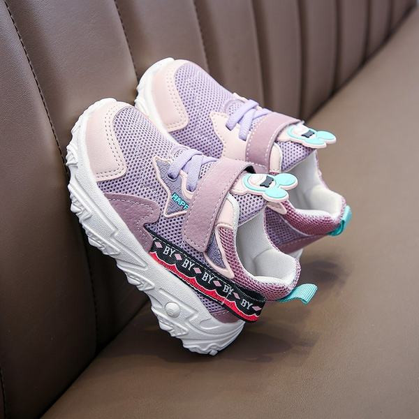 Elpojošas bērnu kedas ar uzlīmēm meitenēm un zēniem