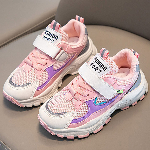 Mrežaste dječje cipele s čičkom i grubim potplatom za djevojčice