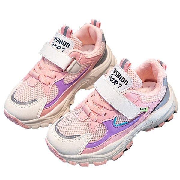 Mrežaste dječje cipele s čičkom i grubim potplatom za djevojčice